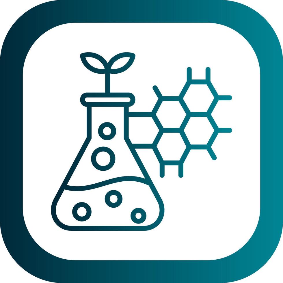 conception d'icônes vectorielles biotechnologiques vecteur