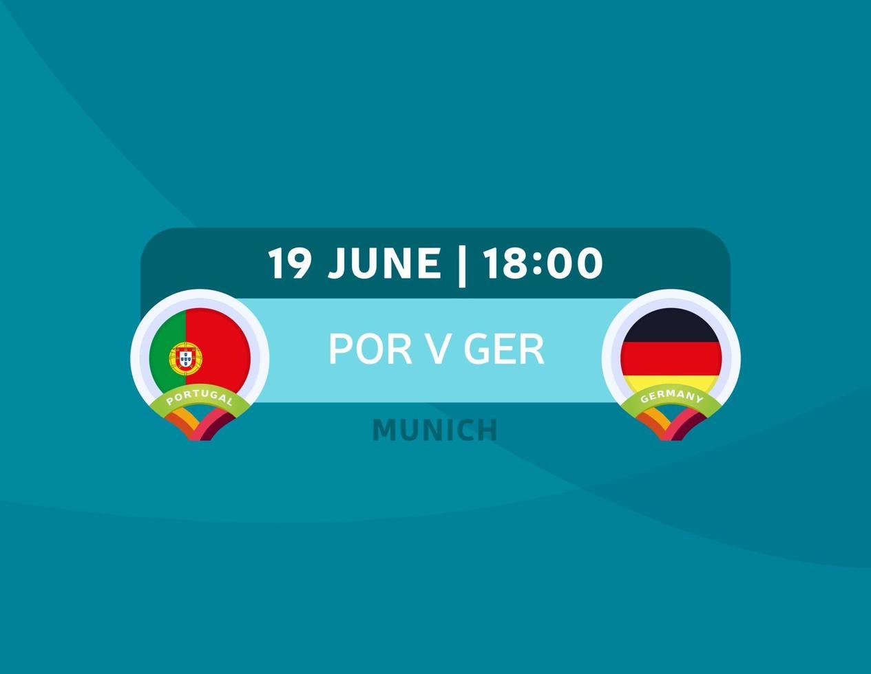 portugal allemagne football vecteur