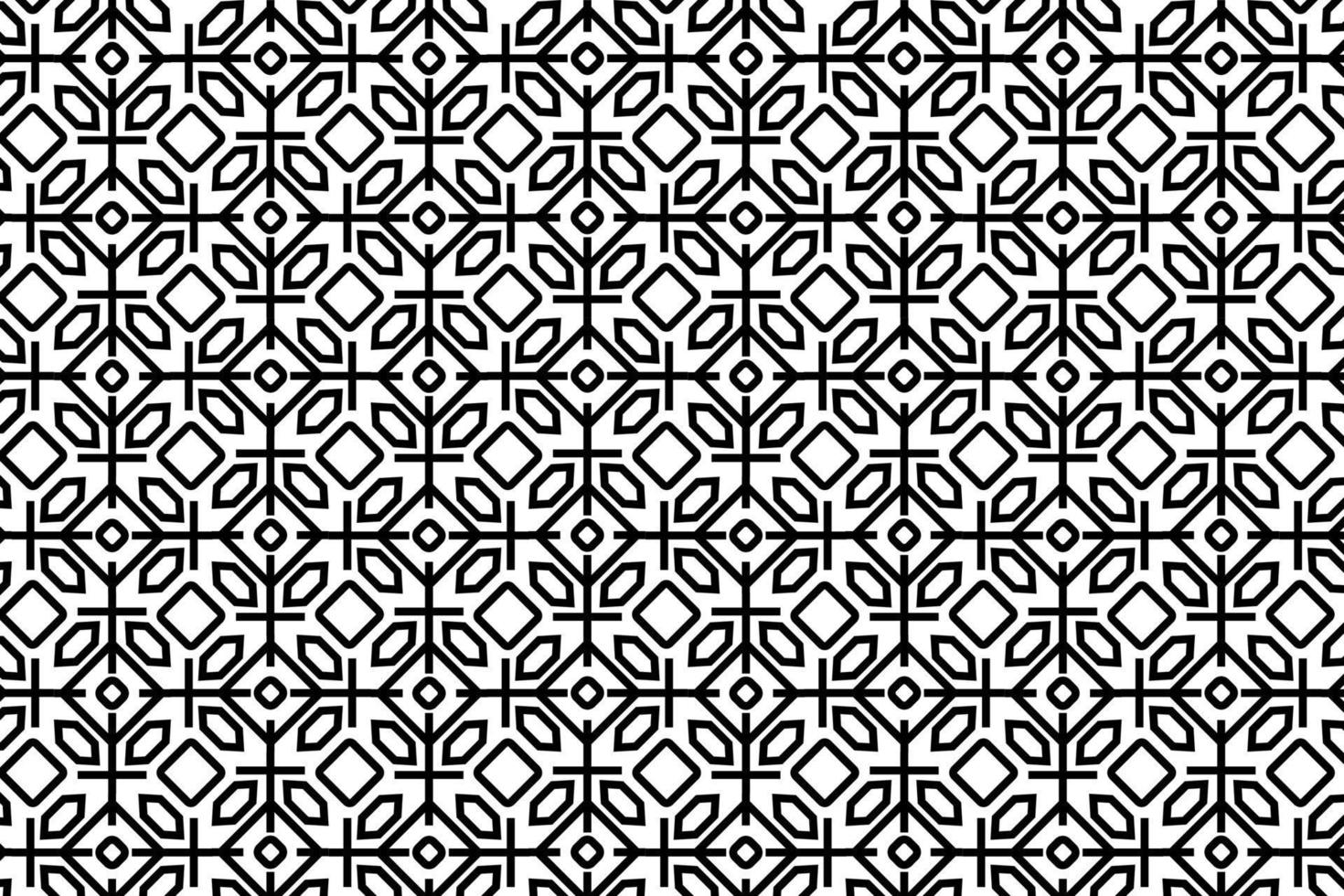 textile modèle dans noir et blanc couleur. abstrait géométrique floral modèle avec noir lignes. vieux façonné arabesque motifs. vecteur