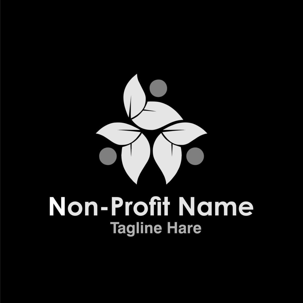 non profit logo icône conception modèle élément. logotypes concept. non profit logo icône. vecteur modèle.