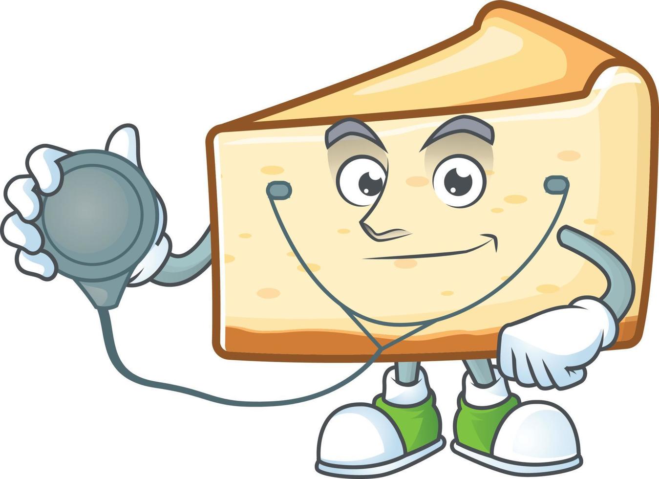 fromage gâteau dessin animé personnage vecteur