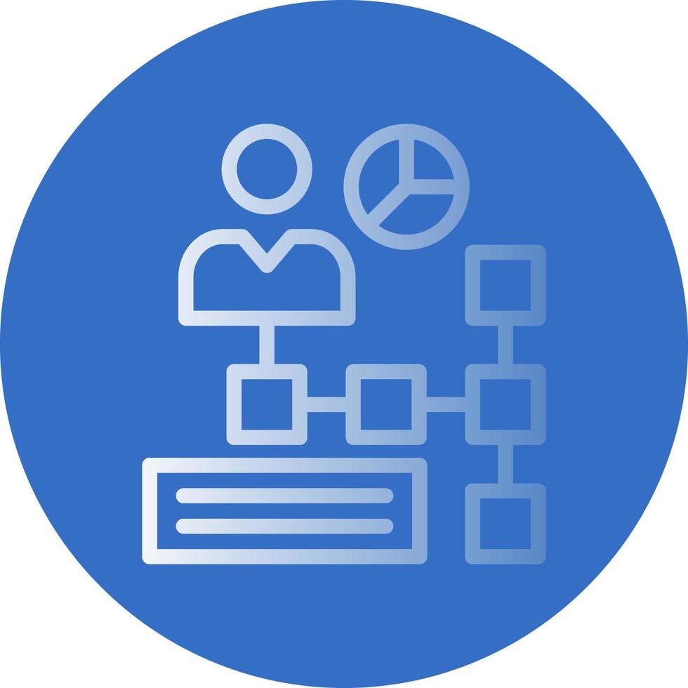 conception d'icône de vecteur d'organigramme
