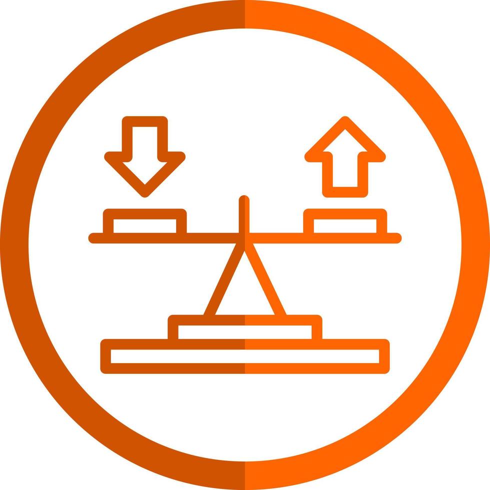 conception d'icône de vecteur d'équilibre