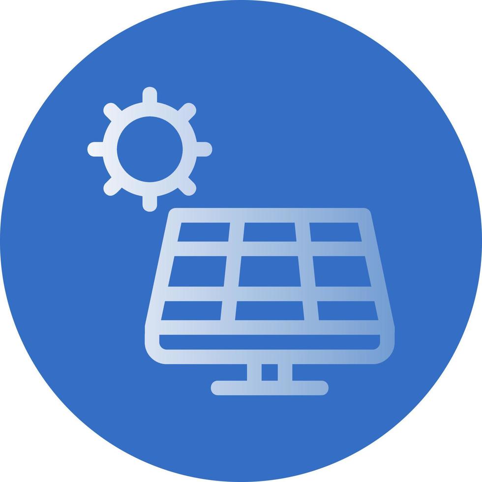 conception d'icône de vecteur de panneau solaire