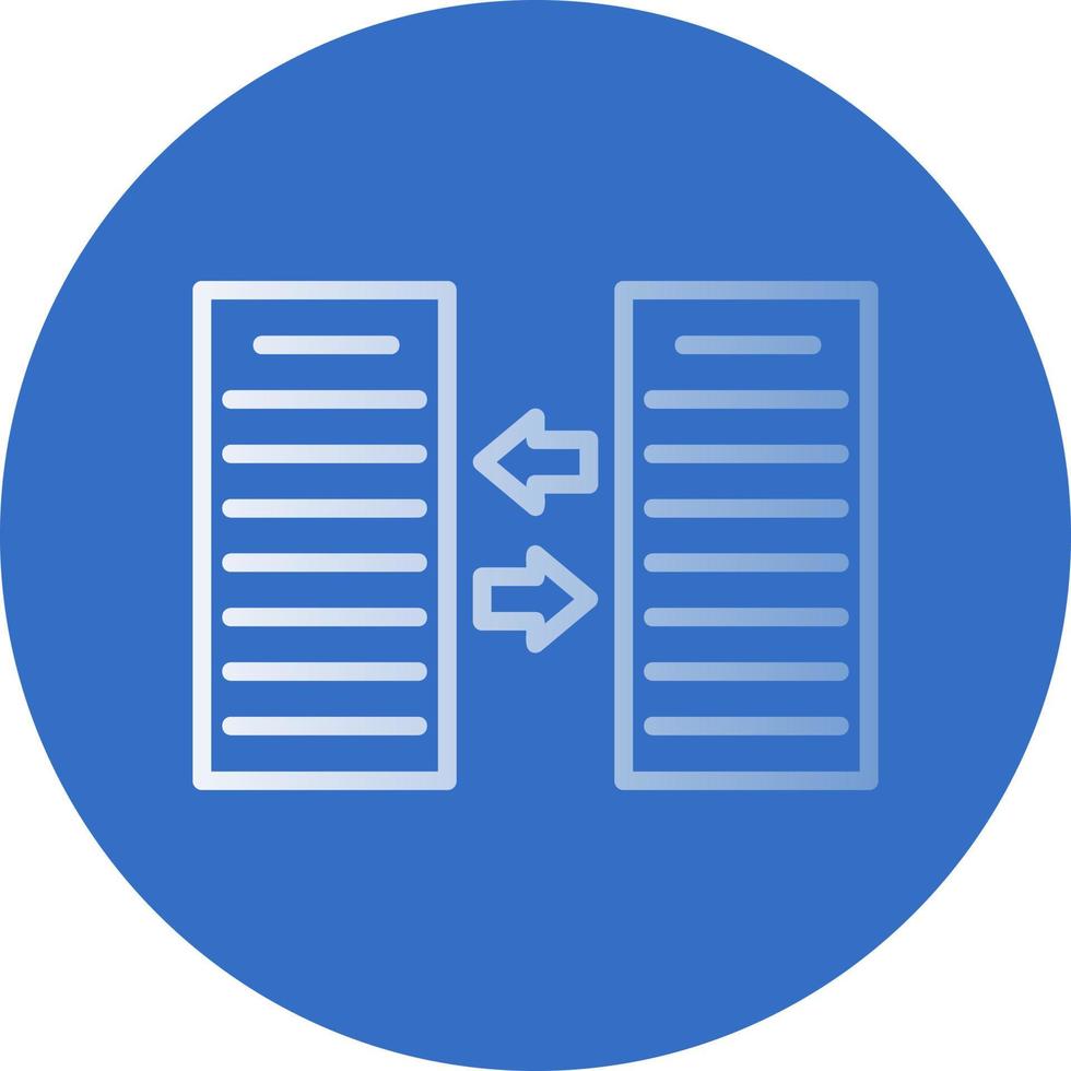 conception d'icône vectorielle d'échange de fichiers vecteur