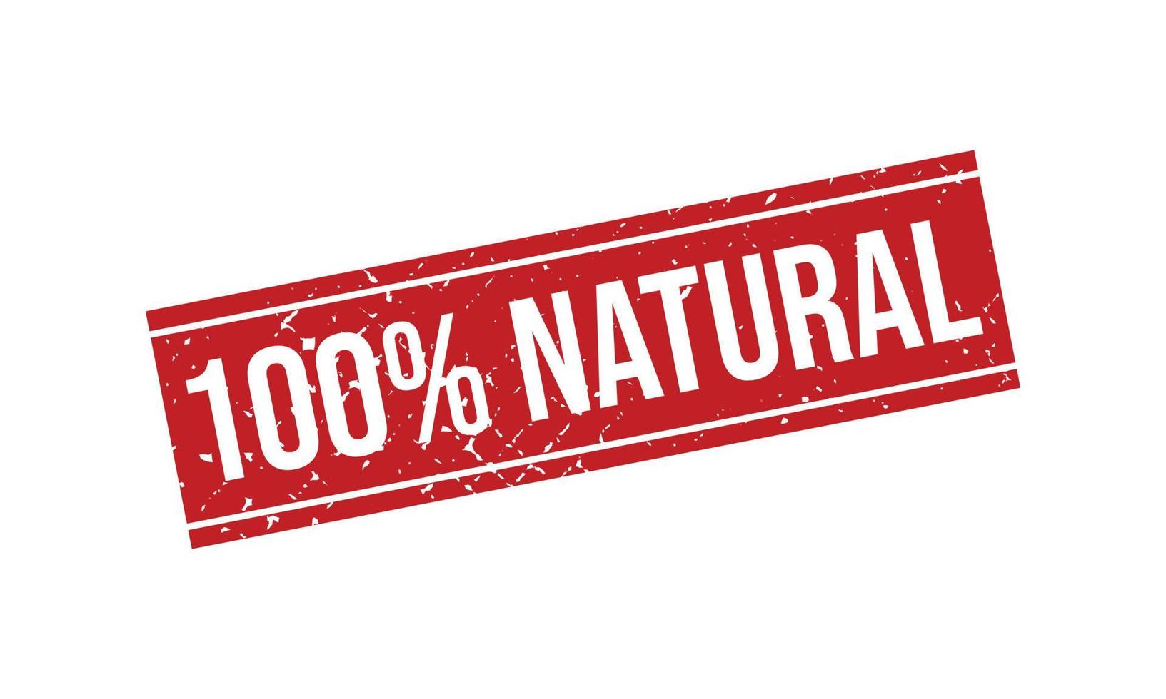 100 pour cent Naturel caoutchouc timbre vecteur