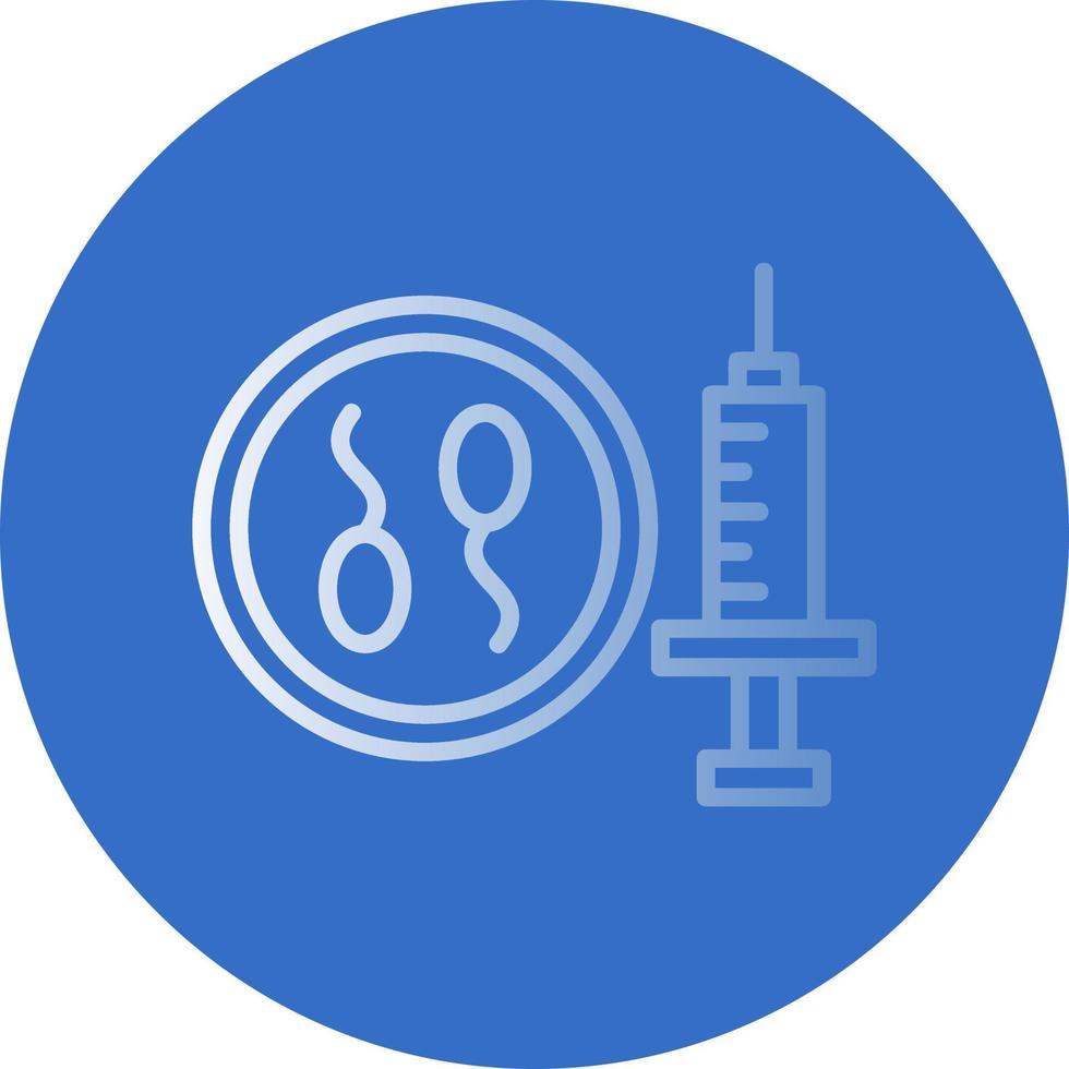 conception d'icône vectorielle de fécondation in vitro vecteur