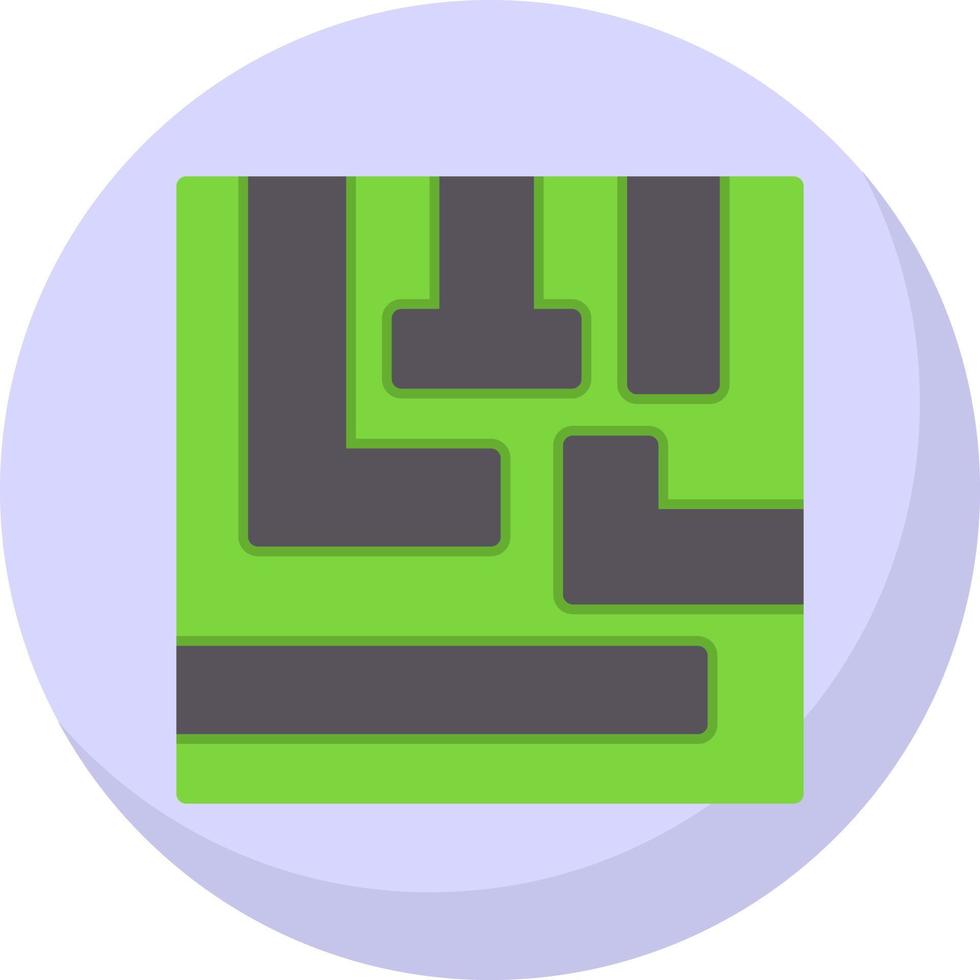 conception d'icône de vecteur de labyrinthe