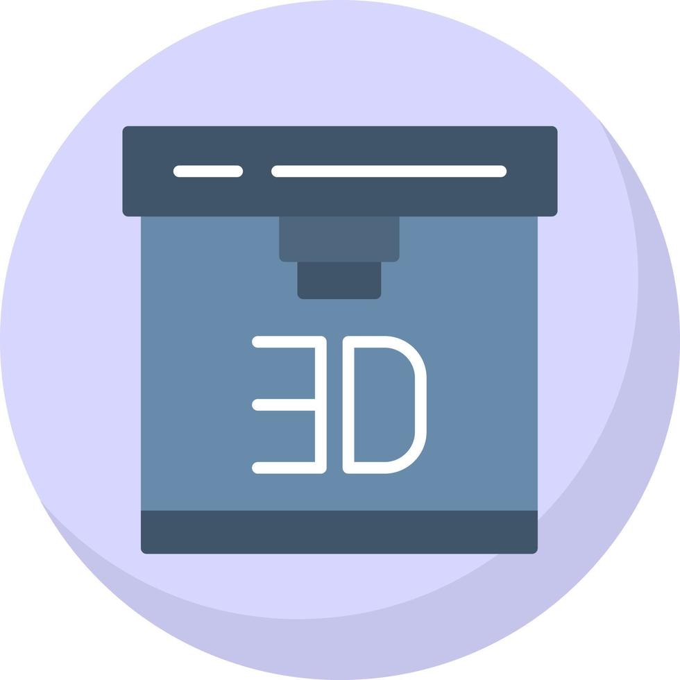 conception d'icône de vecteur d'imprimante 3d