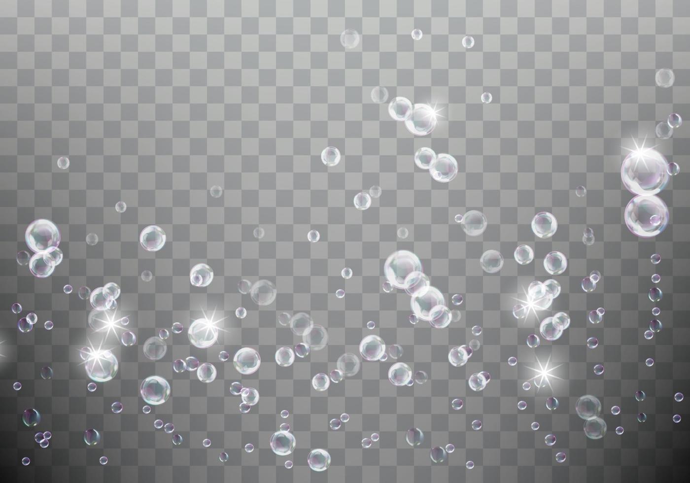 savon bulle ventilateur, réaliste arc en ciel air bulles vecteur
