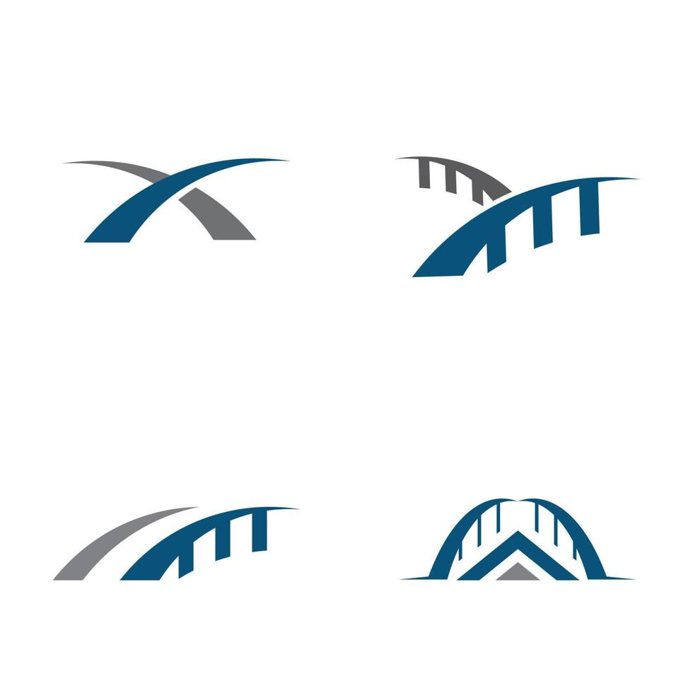 icône de vecteur de modèle de logo de pont