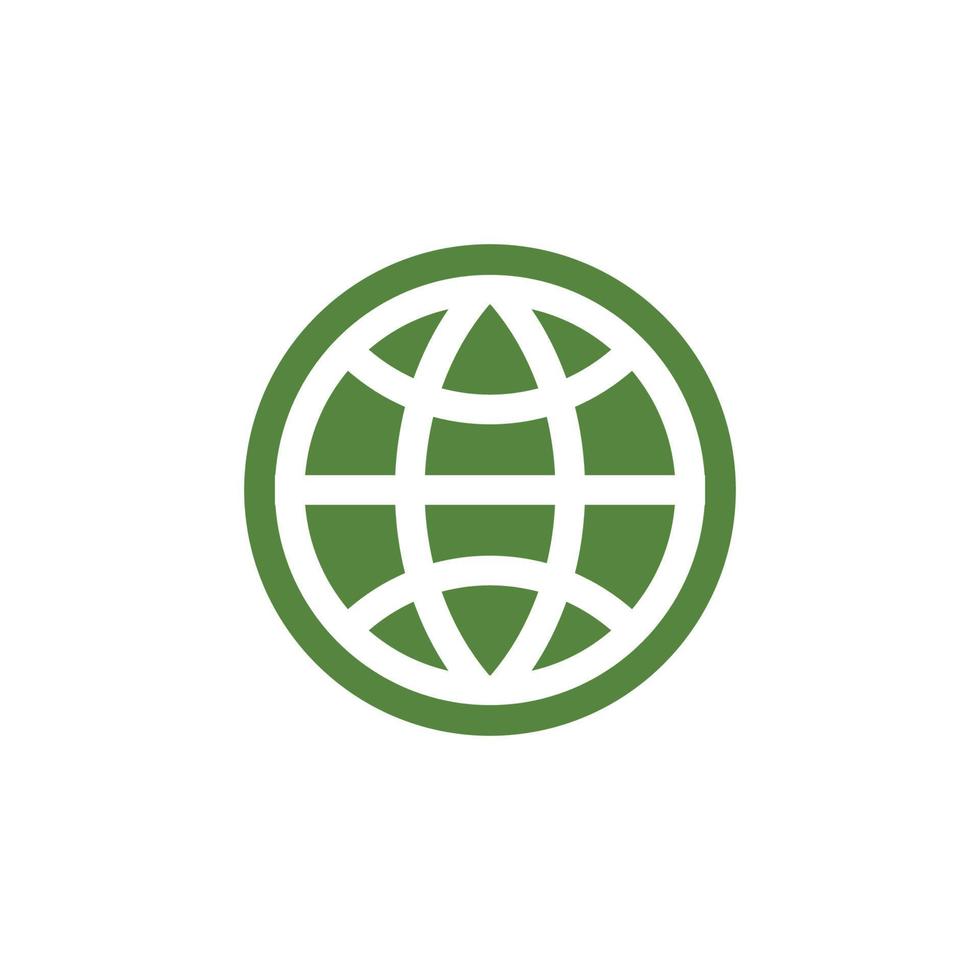 modèle de logo de monde de fil vecteur