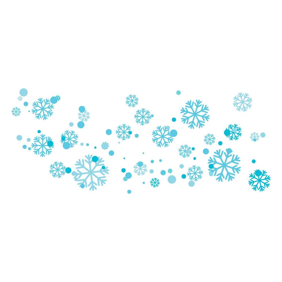 flocons de neige style conception illustration vecteur