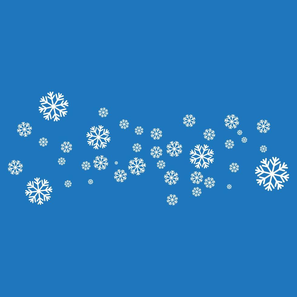 flocons de neige style conception illustration vecteur