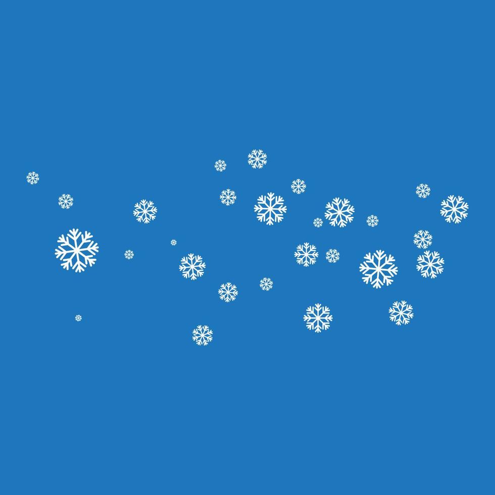 flocons de neige style conception illustration vecteur