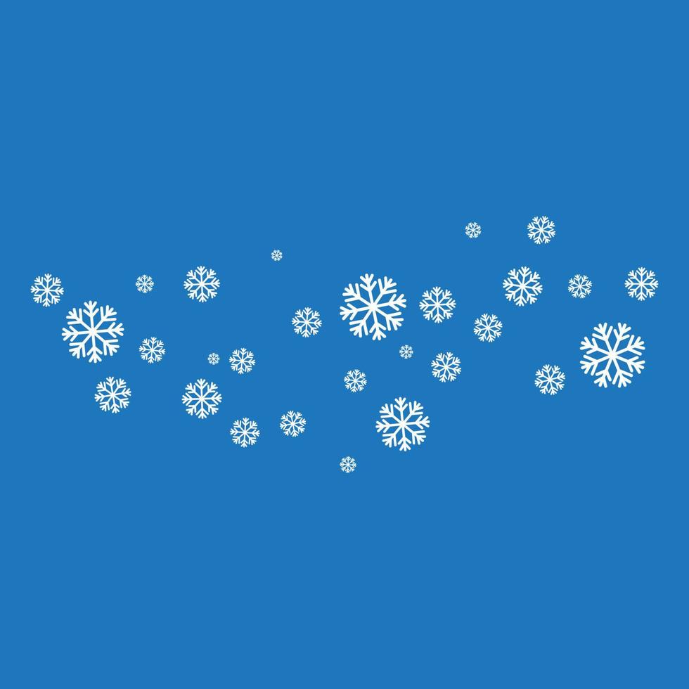 flocons de neige style conception illustration vecteur