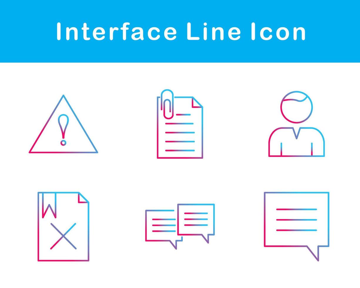 interface vecteur icône ensemble
