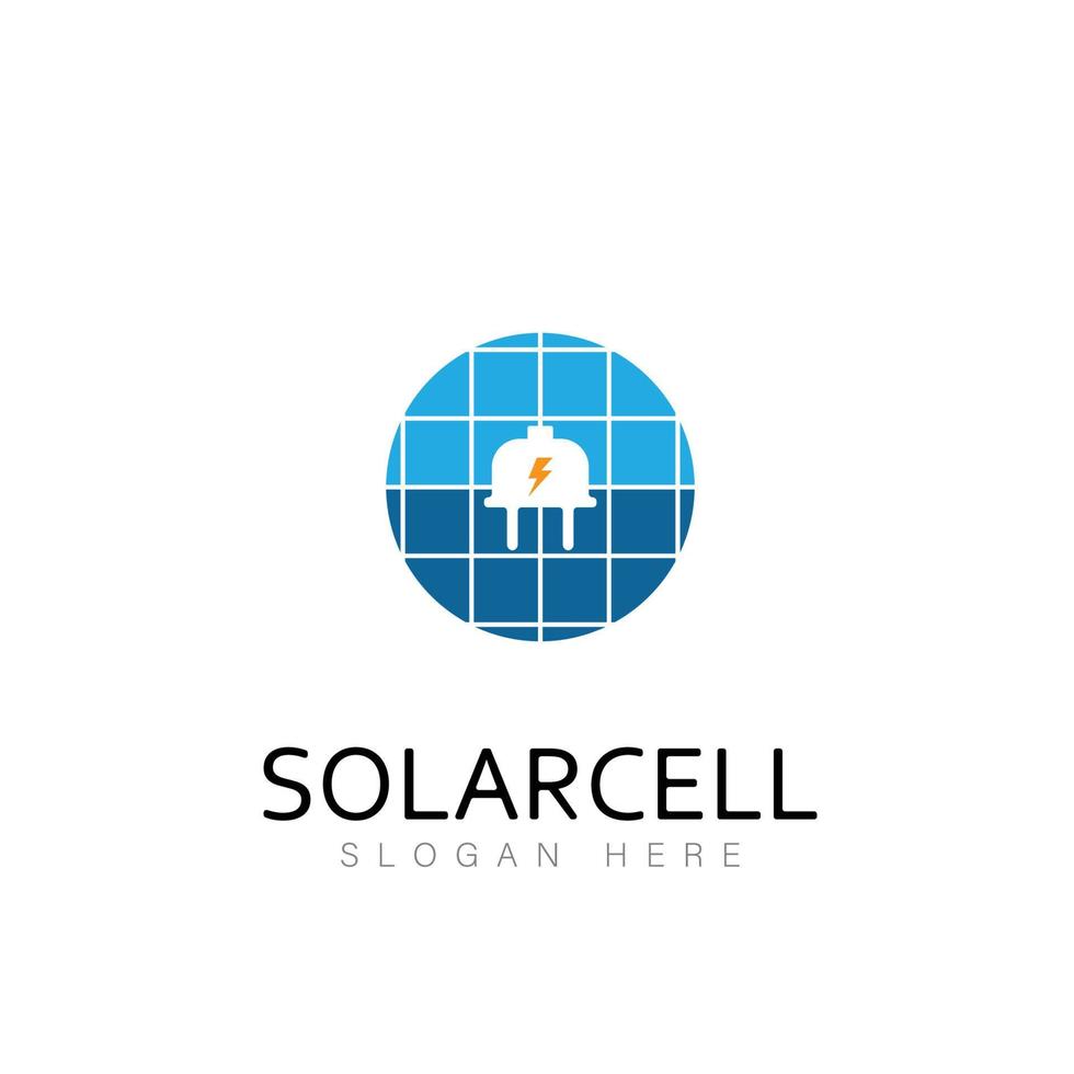 solaire énergie logo conception La technologie symbole vecteur