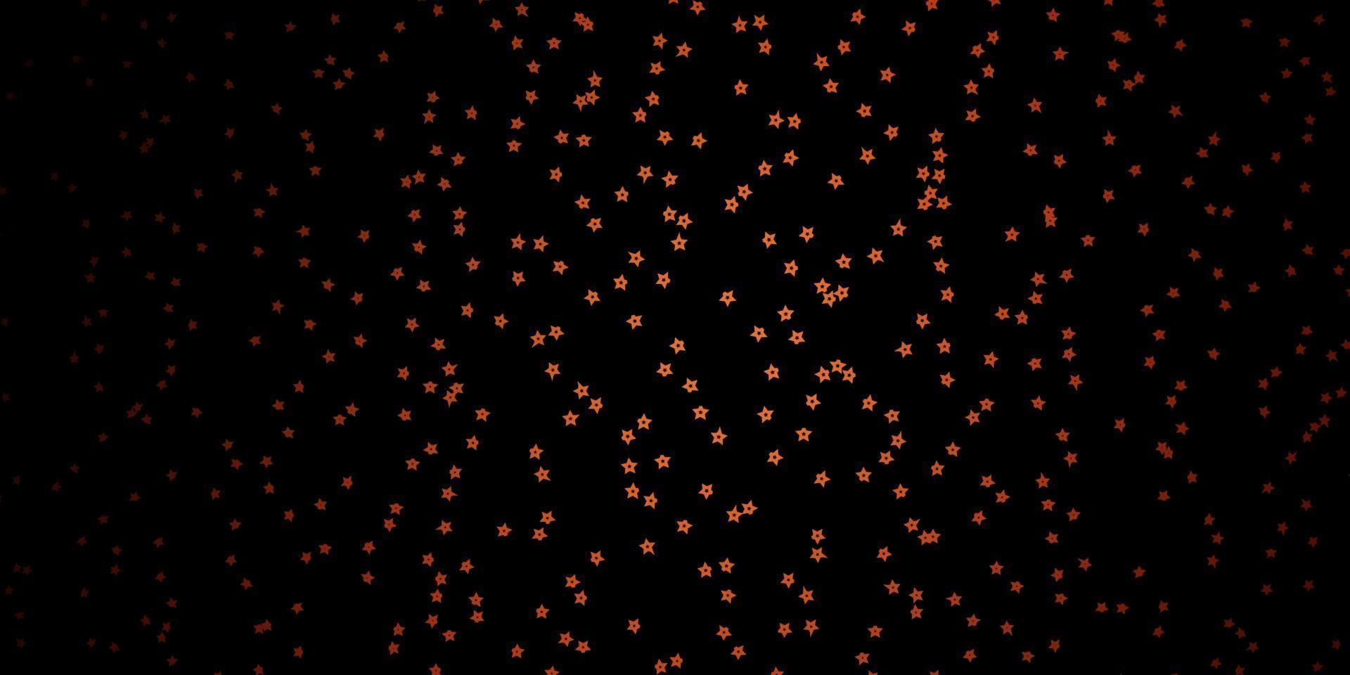 disposition de vecteur orange foncé avec des étoiles brillantes.