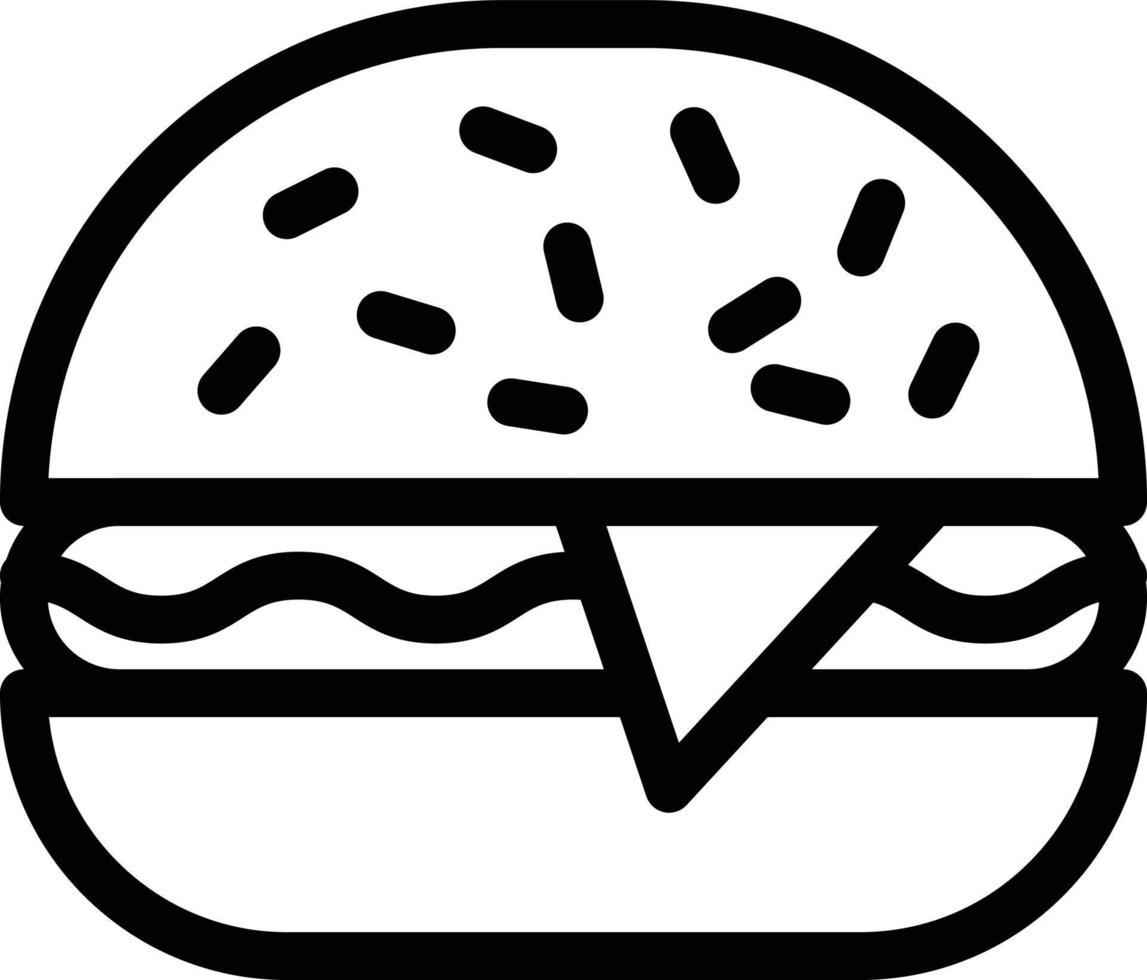illustration vectorielle de hamburger sur fond.symboles de qualité premium.icônes vectorielles pour le concept et la conception graphique. vecteur