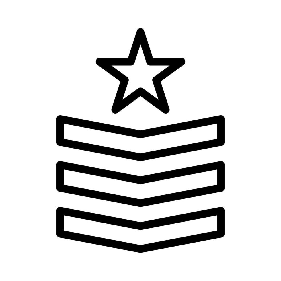 badge icône contour style militaire illustration vecteur armée élément et symbole parfait.