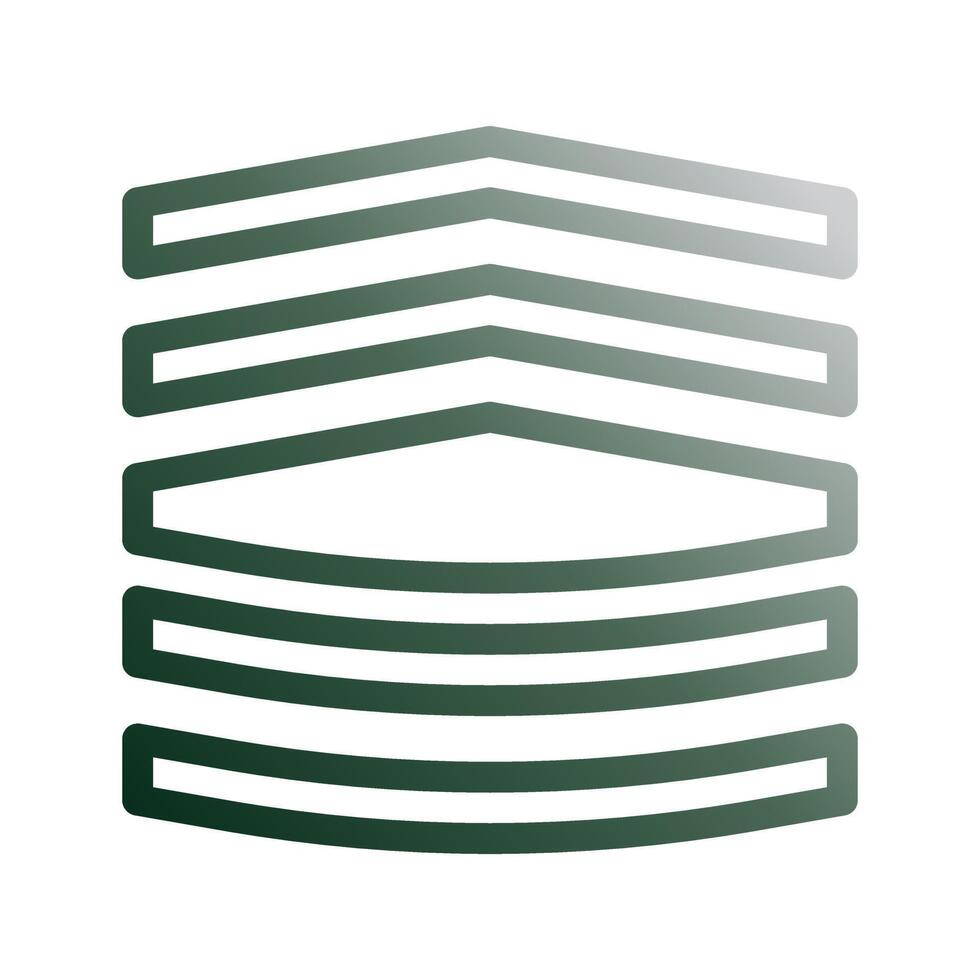 badge icône pente vert blanc style militaire illustration vecteur armée élément et symbole parfait.