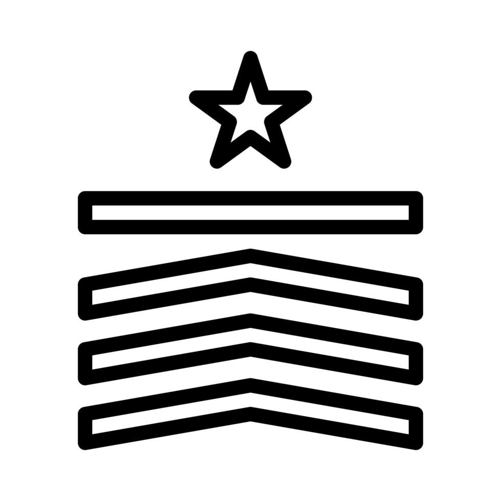 badge icône contour style militaire illustration vecteur armée élément et symbole parfait.