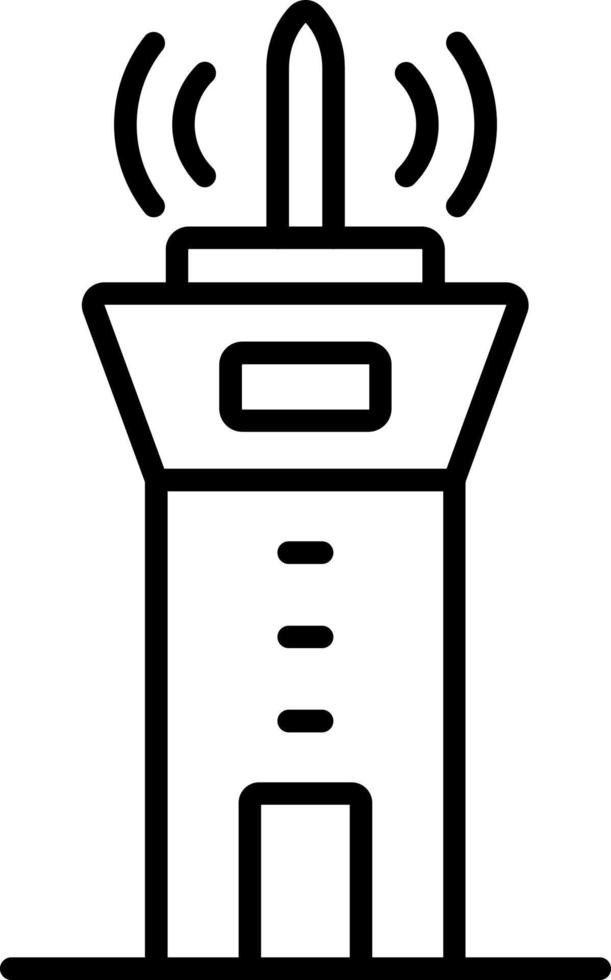 style d'icône de la tour de contrôle vecteur