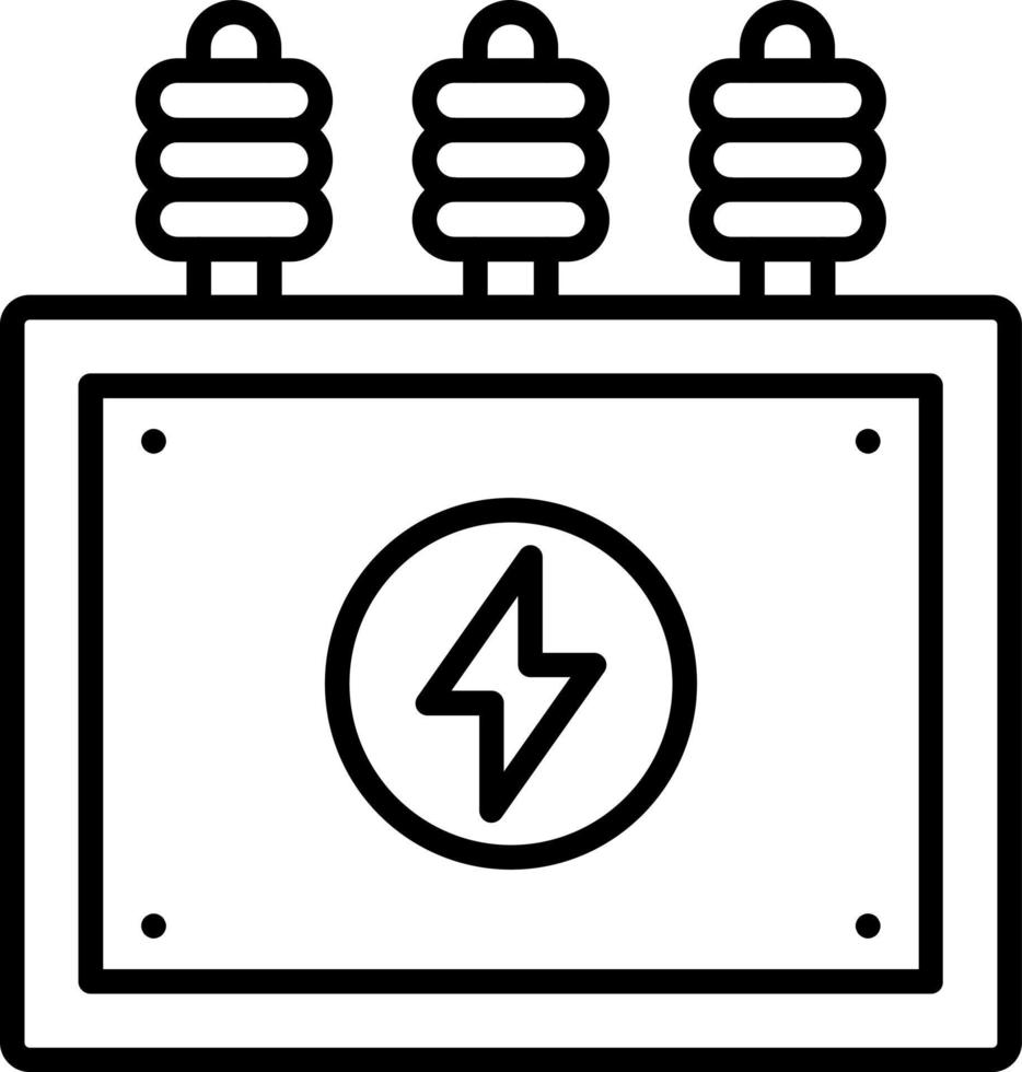 Puissance transformateur icône style vecteur