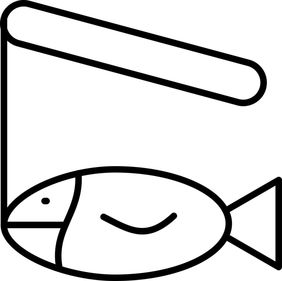 pêche icône style vecteur