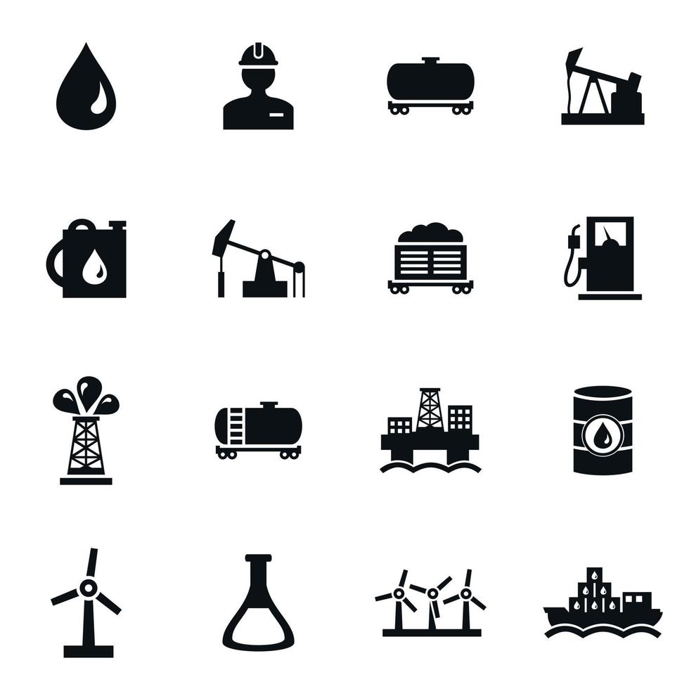 ensemble de Icônes sur une thème le industrie. une vecteur illustration