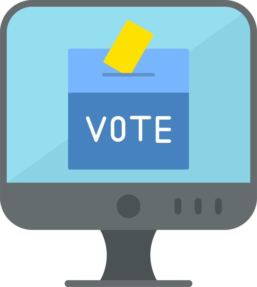 en ligne vote vecteur icône