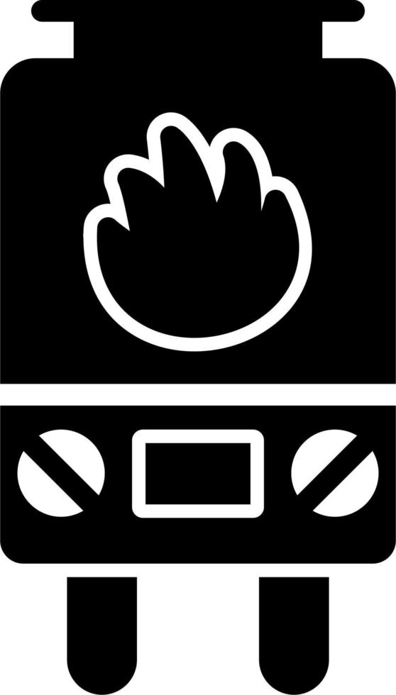 icône de vecteur de chauffage au gaz