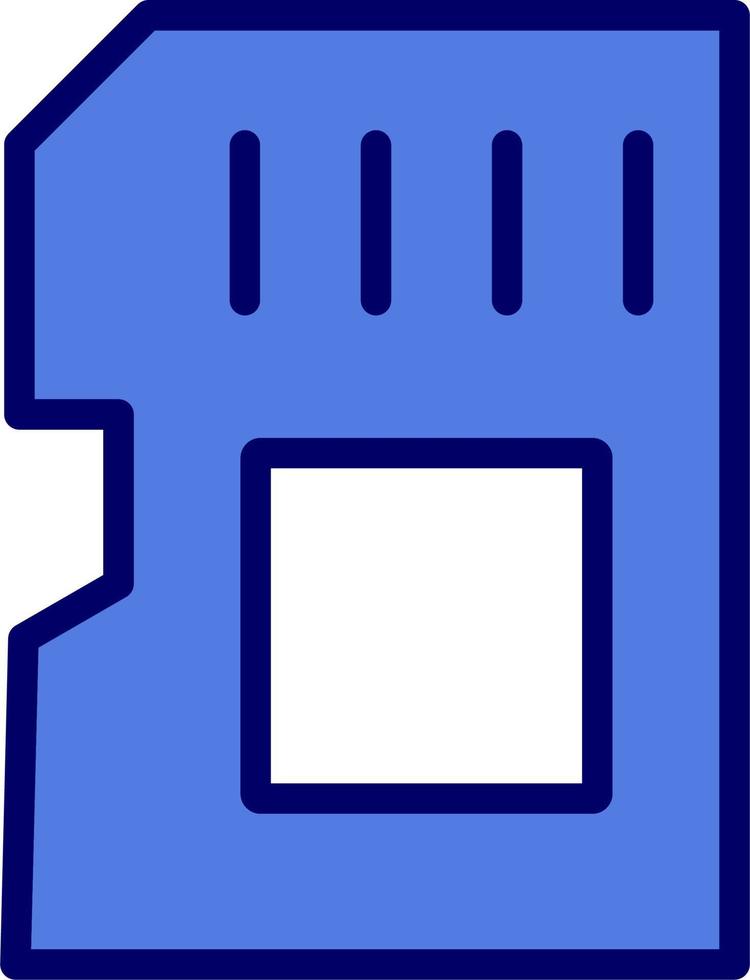 icône de vecteur de carte sd