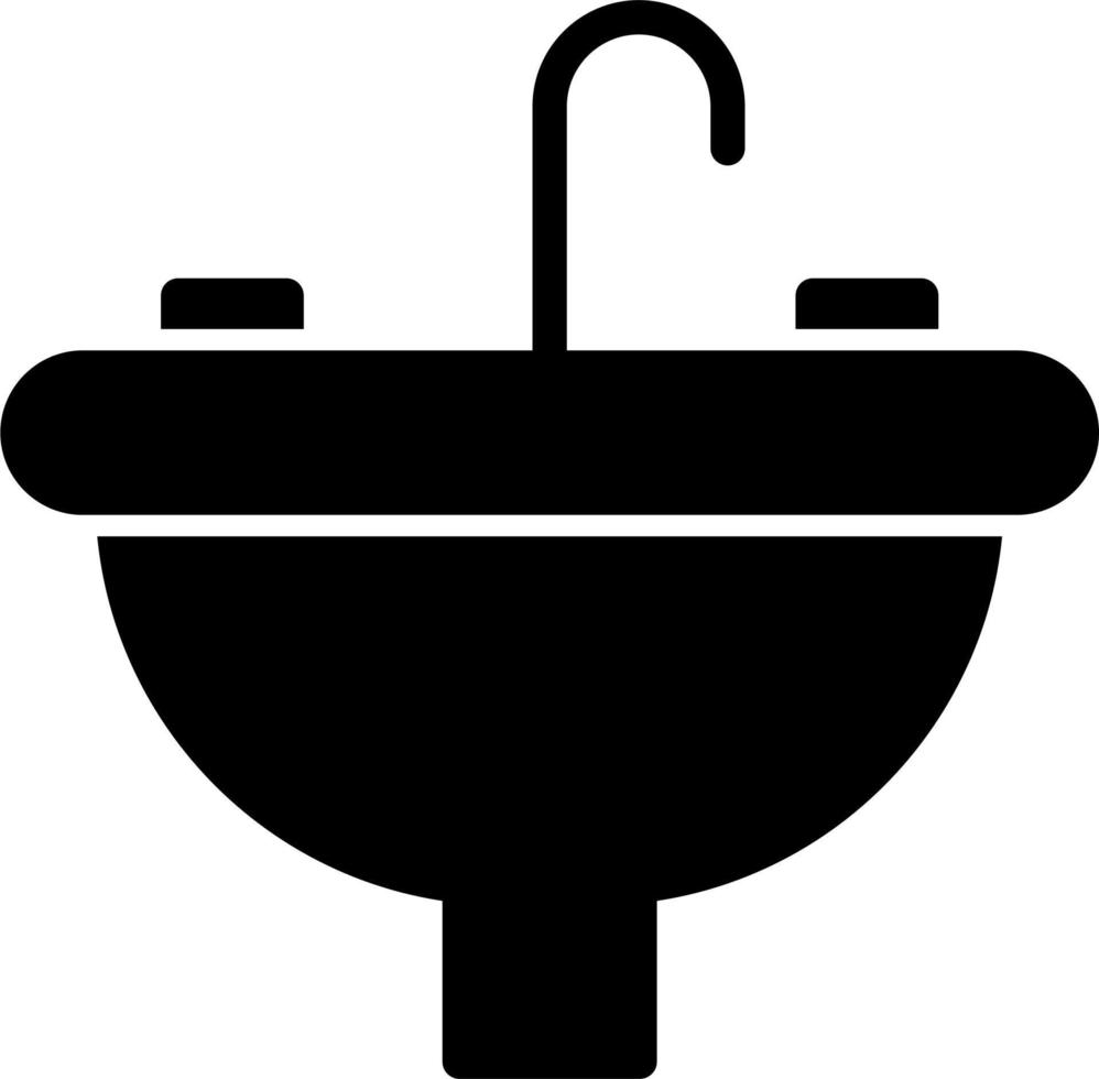 icône de vecteur d'évier