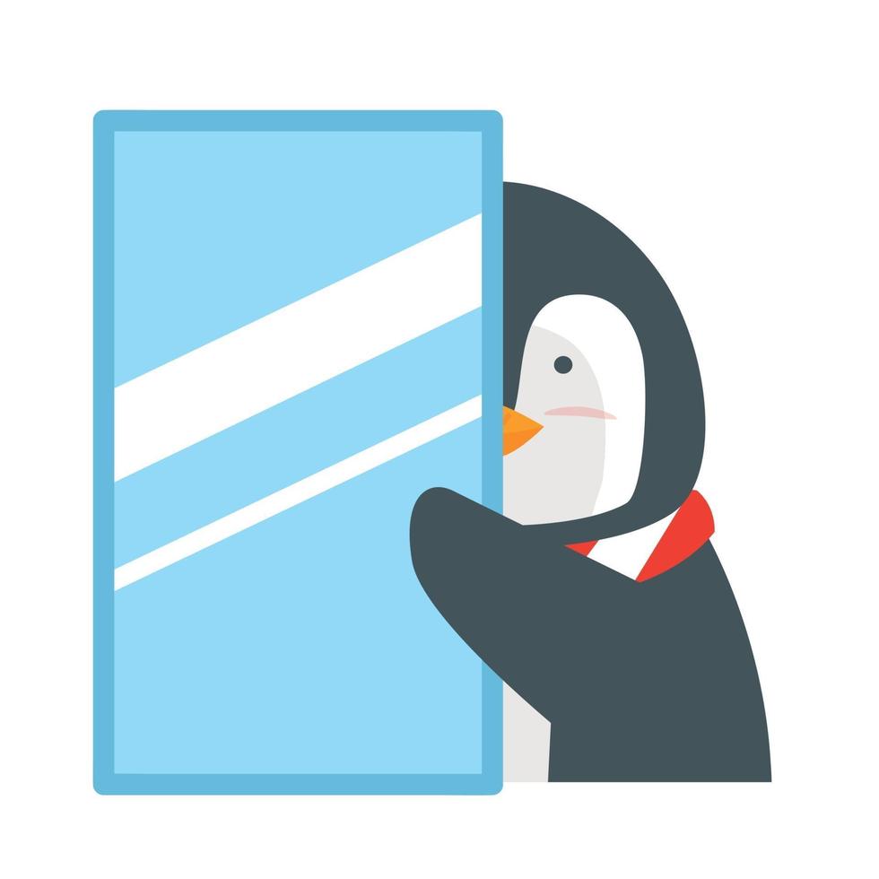 conception de dessin animé animal mignon pingouin vecteur