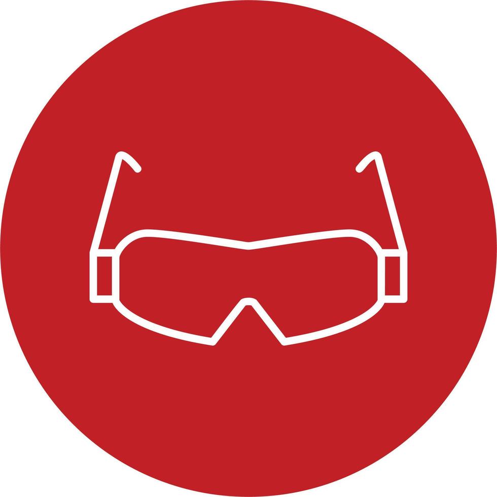 sécurité des lunettes de protection vecteur icône