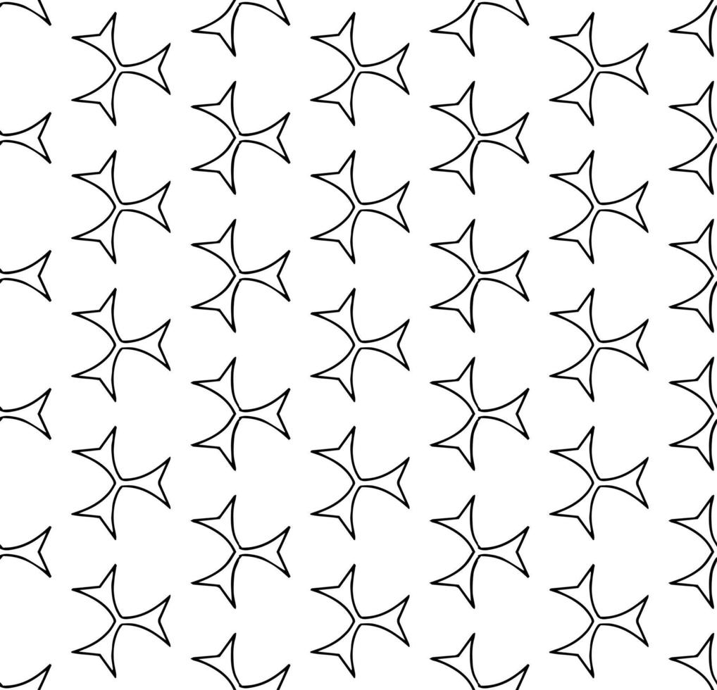 motif abstrait sans couture noir et blanc. arrière-plan et toile de fond. conception ornementale en niveaux de gris. ornements en mosaïque. illustration graphique vectorielle. vecteur