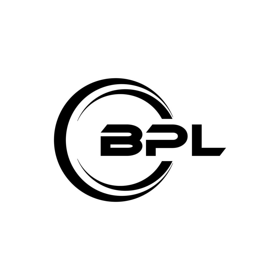 bpl lettre logo conception dans illustration. vecteur logo, calligraphie dessins pour logo, affiche, invitation, etc.