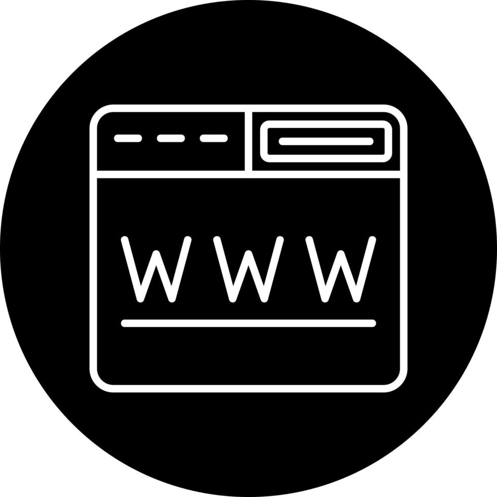 icône de vecteur de page web