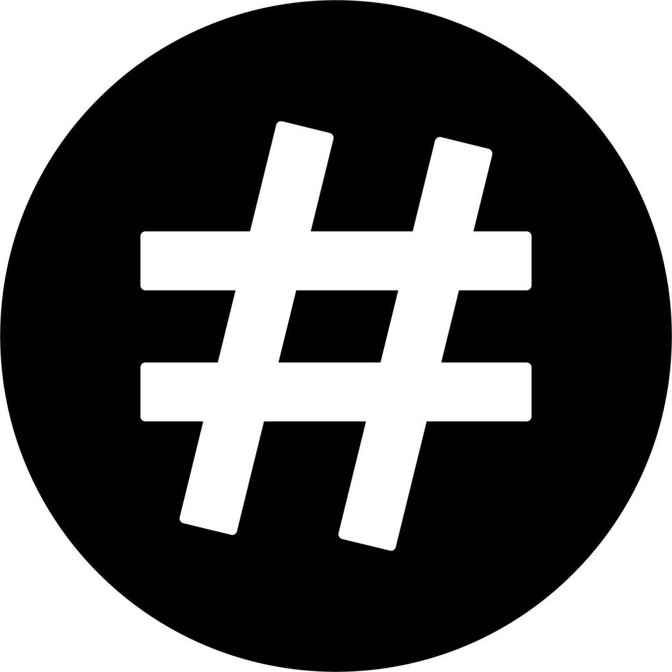 icône de vecteur de hashtag