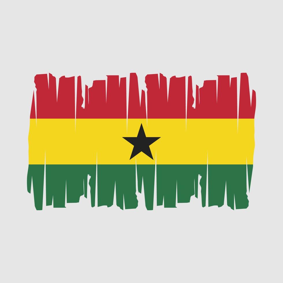 illustration vectorielle du drapeau du ghana vecteur