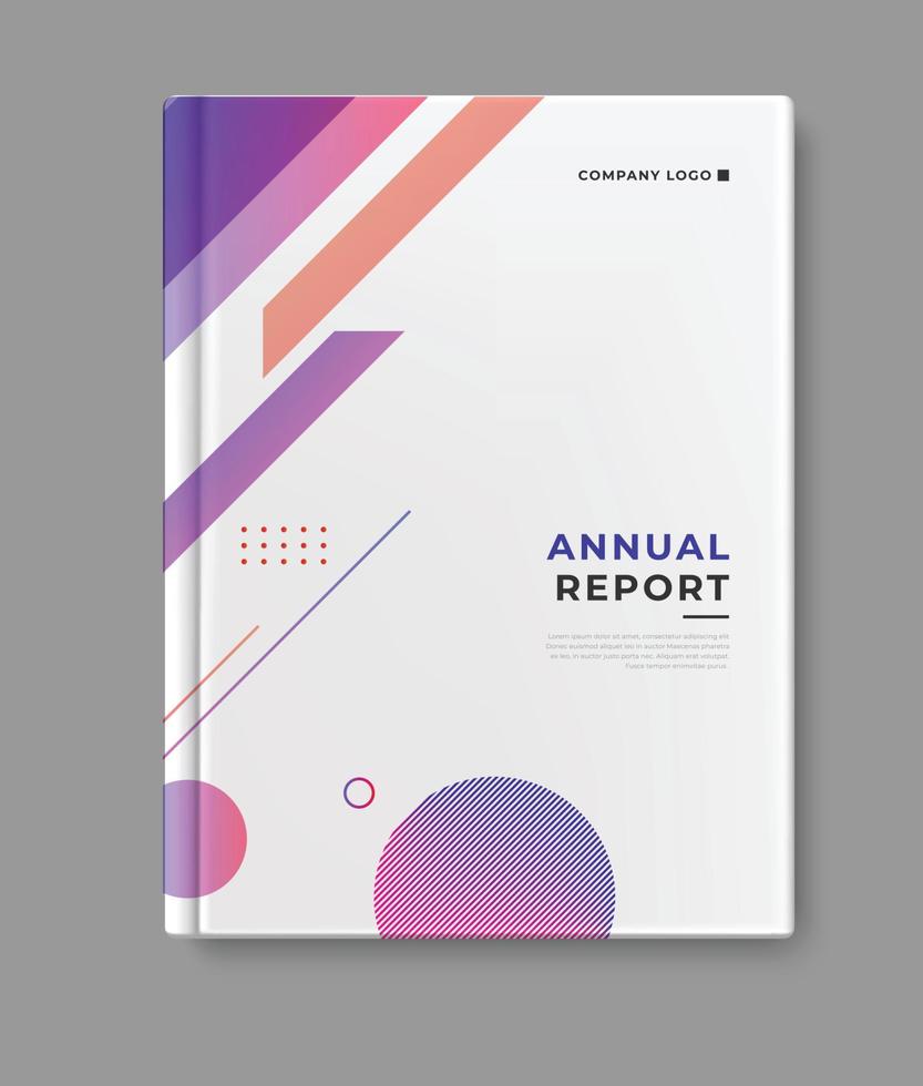 annuel rapport modèle couverture conception vecteur