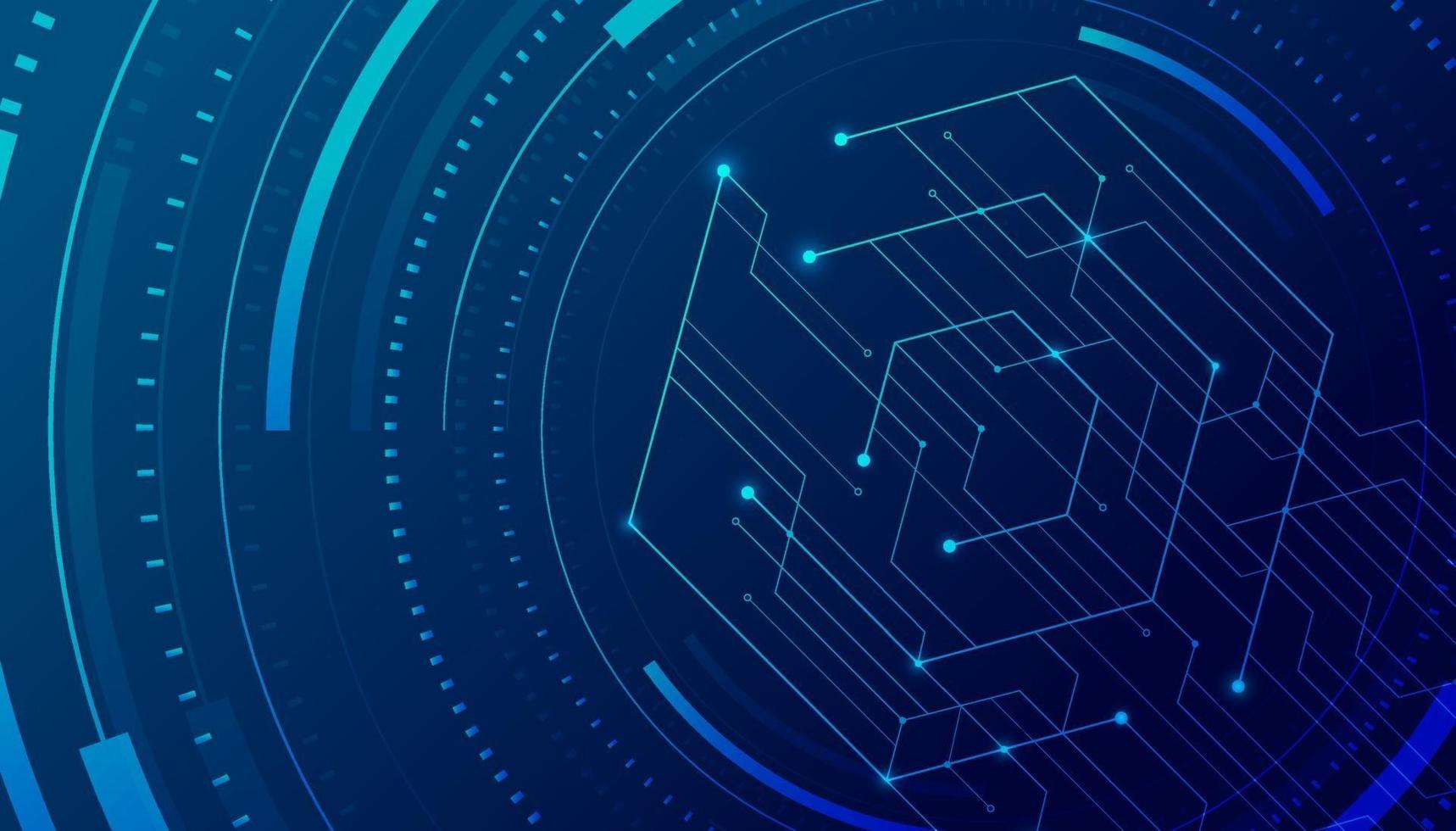 des lignes abstraites et des points relient l'arrière-plan. connexion technologique données numériques et concept de données volumineuses. vecteur