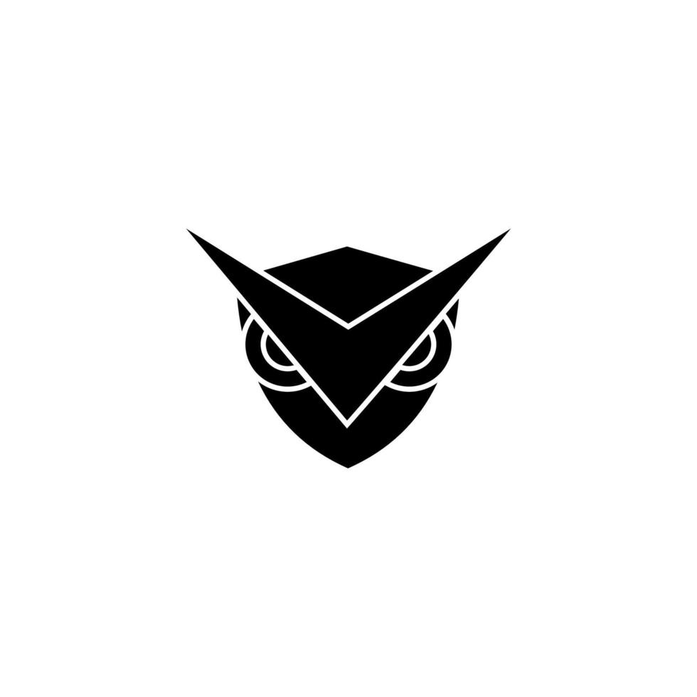 illustration de hibou minimal moderne. logo hibou linéaire. vecteur