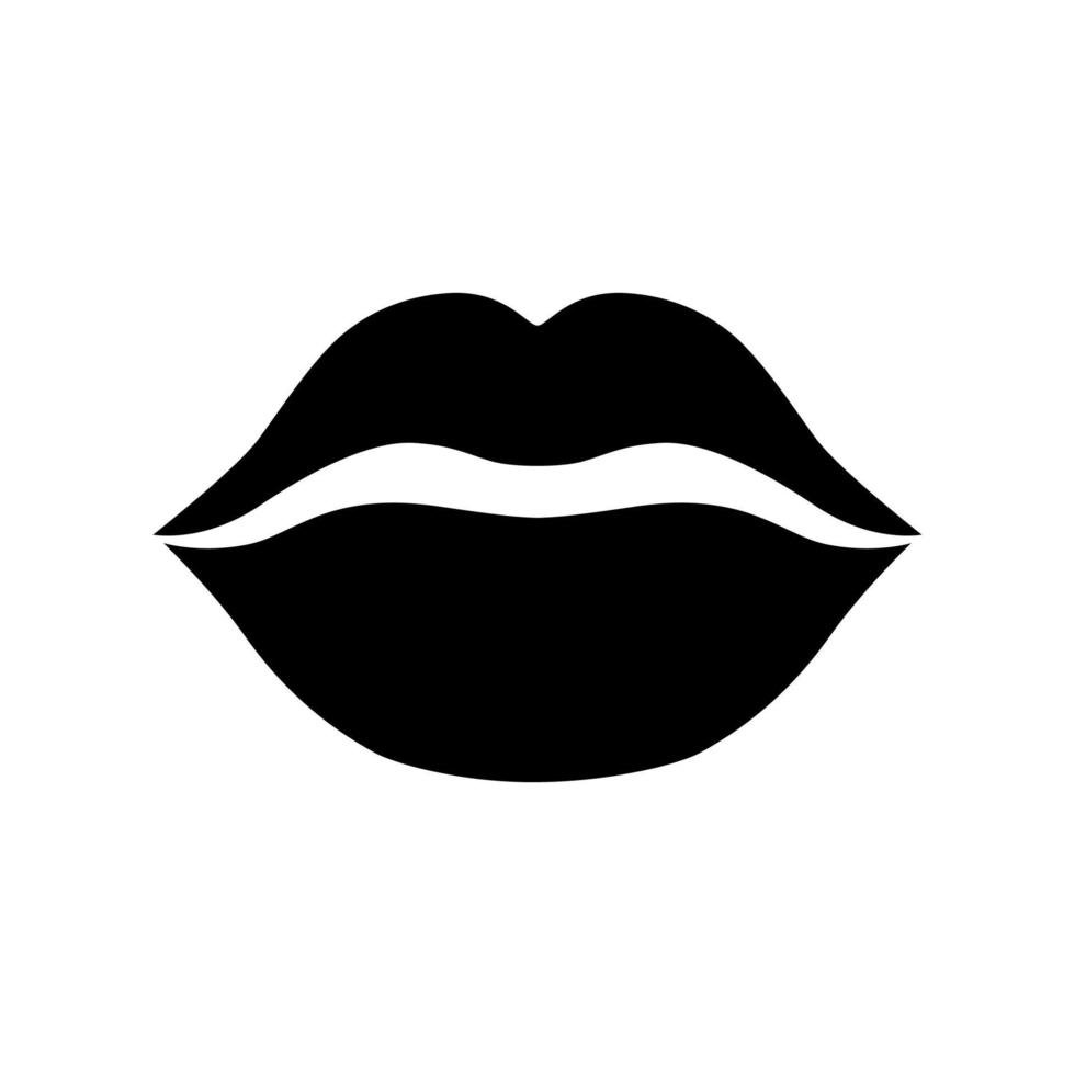 baiser lèvres vecteur rouge à lèvres icône