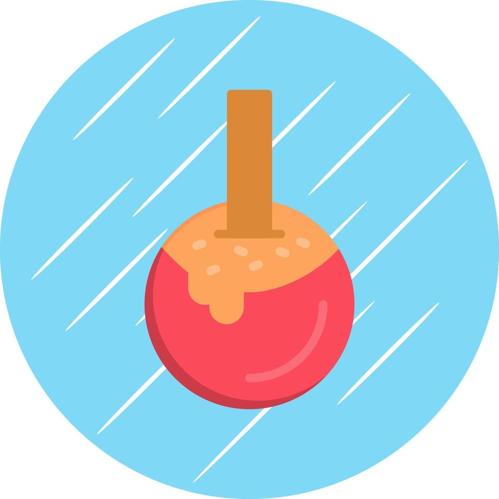 conception d'icône vecteur pomme caramel