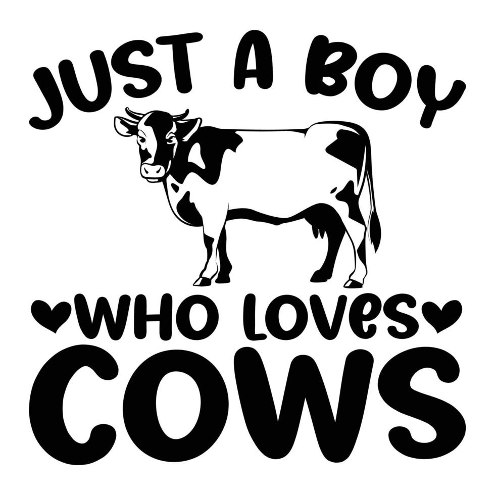 juste une garçon qui aime vaches chemise, juste une garçon qui aime svg, garçon svg vecteur