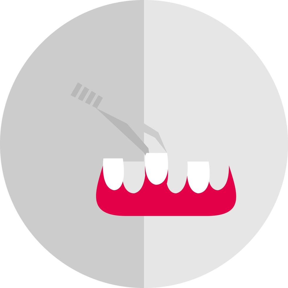 conception d'icône de vecteur d'extraction de dent