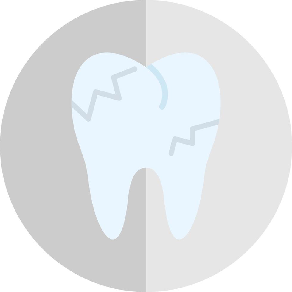 conception d'icône de vecteur de dents cariées